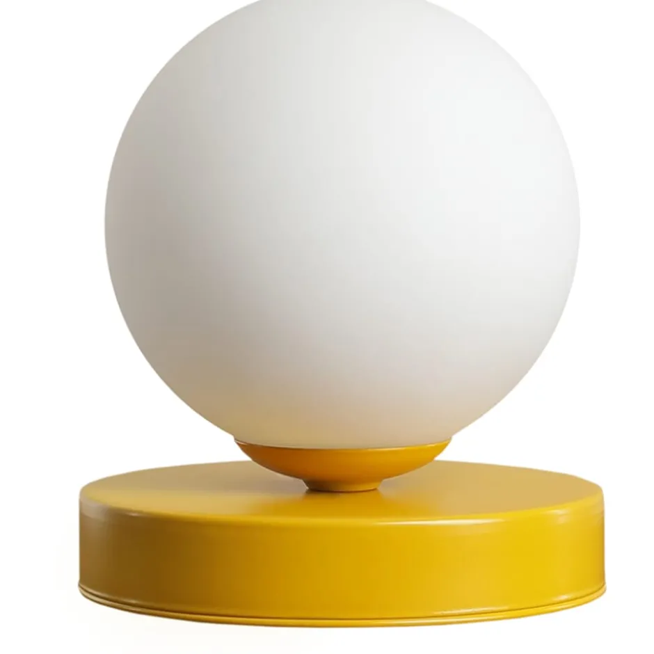 Aldex Ball bordlampe, gul, Ø17 cm