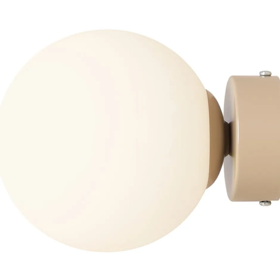 Aldex Ball væglampe, beige, Ø14 cm