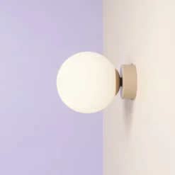 Aldex Ball væglampe, beige, Ø20 cm