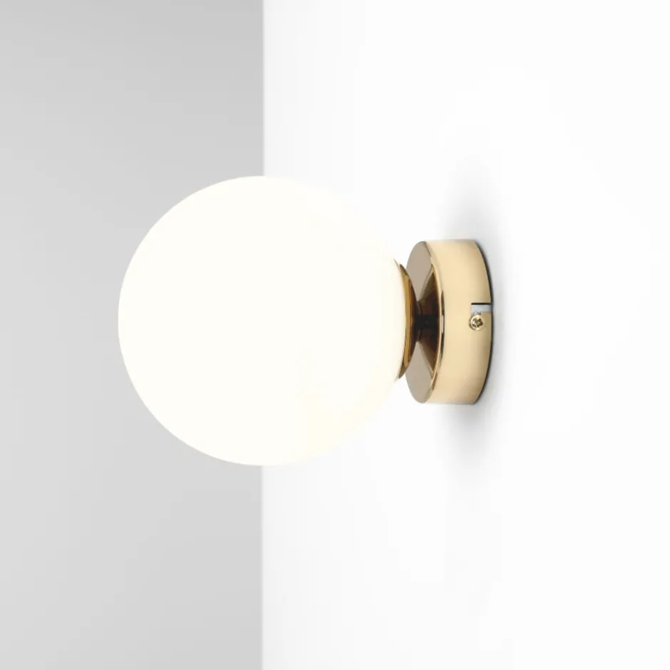 Aldex Ball væglampe, guld, Ø14 cm