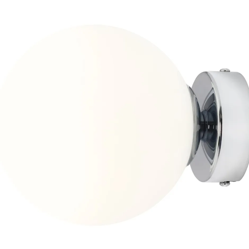 Aldex Ball væglampe, krom, Ø14 cm