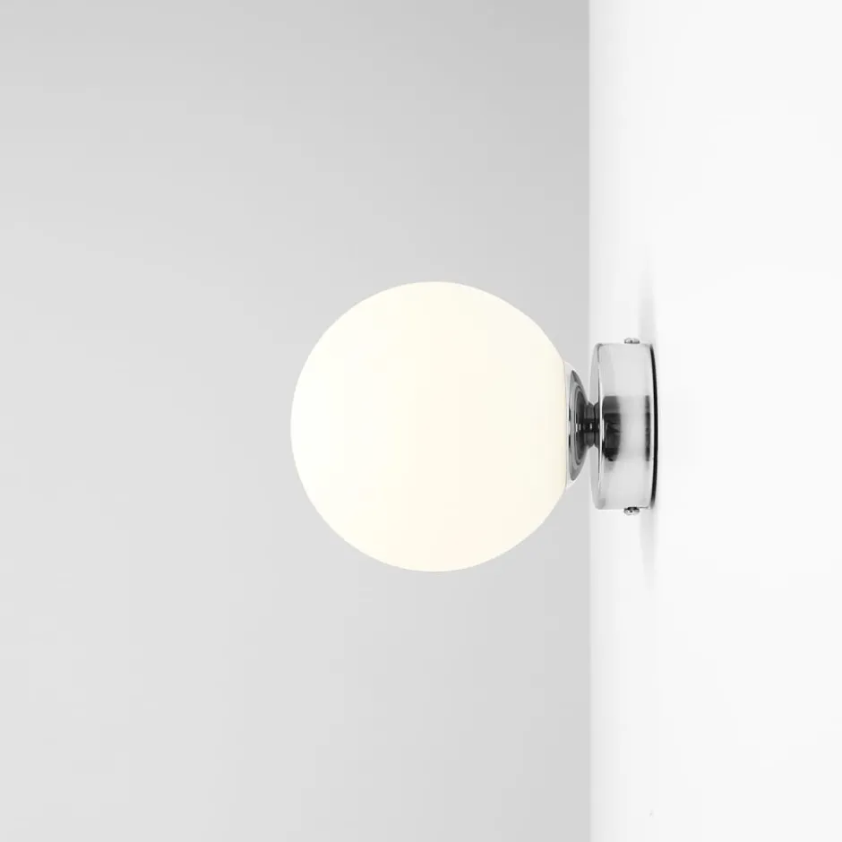Aldex Ball væglampe, krom, Ø14 cm