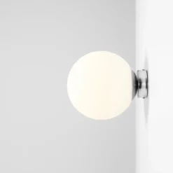 Aldex Ball væglampe, krom, Ø20 cm