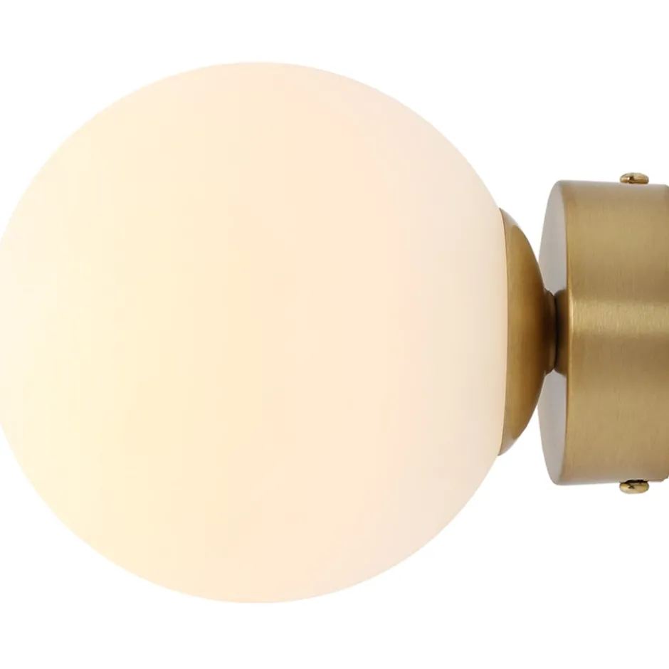 Aldex Ball væglampe, messing, Ø14 cm