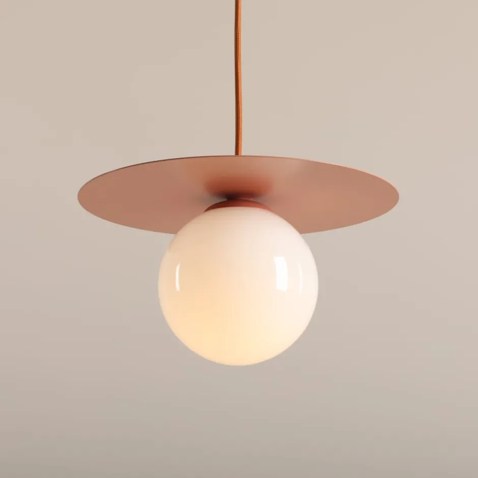 Aldex Loop pendel, Ø14 cm, koral