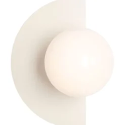 Aldex Loop væglampe, creme