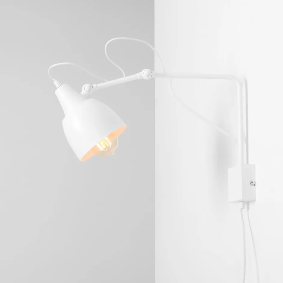 Aldex Soho væglampe, 50 cm, hvid