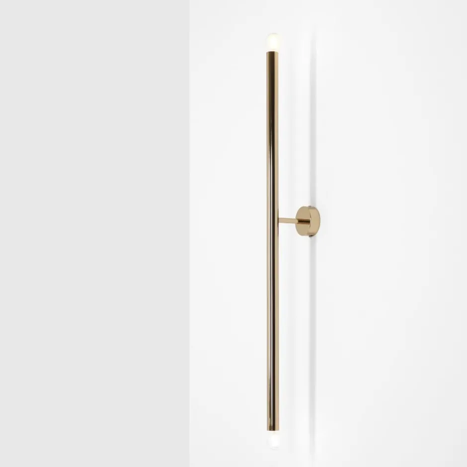 Aldex Tubo 2 væglampe, guld, 100 cm