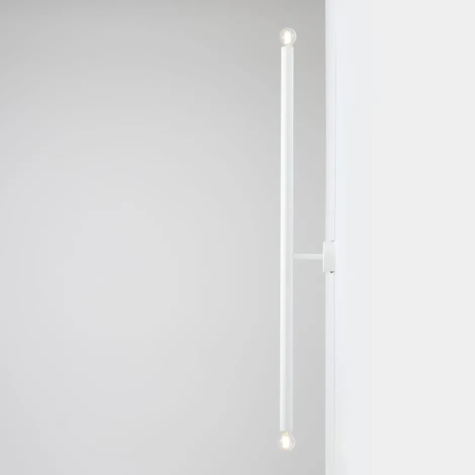 Aldex Tubo 2 væglampe, hvid, 100 cm