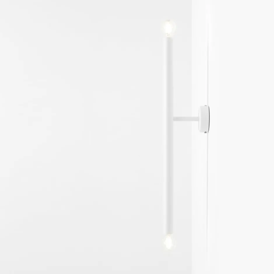Aldex Tubo 2 væglampe, hvid, 60 cm