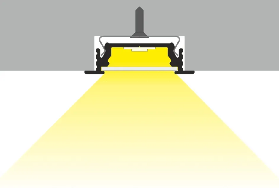 All-Light LED skinne, indbyg, hvid