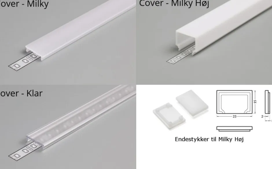 All-Light LED skinne, indbyg, sort