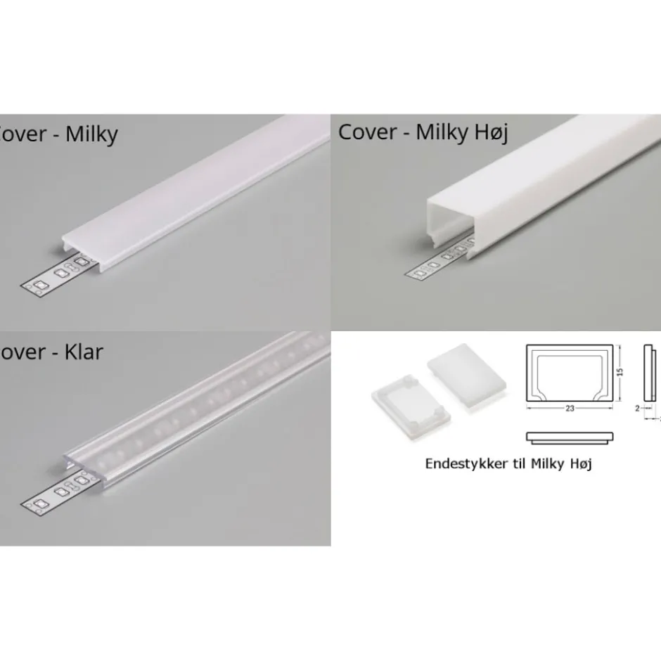 All-Light LED skinne, påbyg, hvid