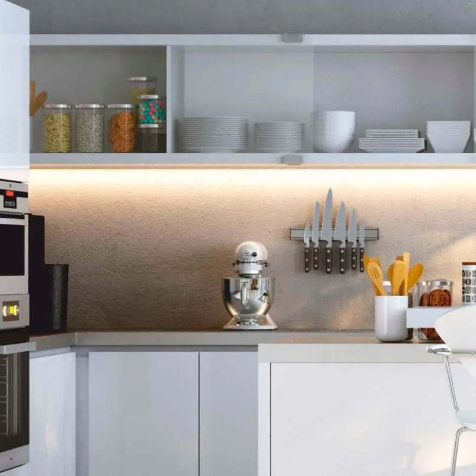All-Light LED skinne, vinklet, hvid