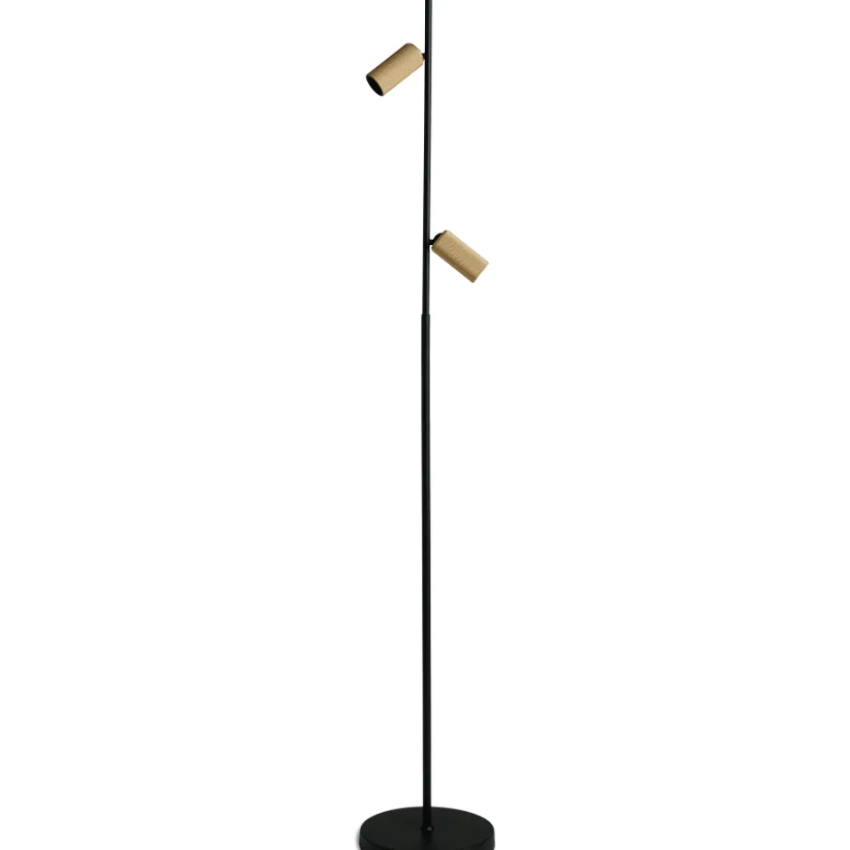 Antidark Decor F2 gulvlampe, messing