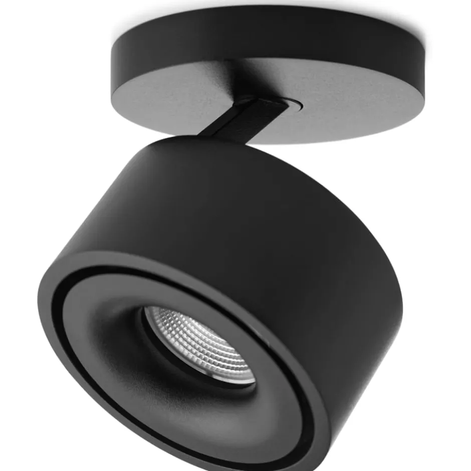 Antidark Easy Braccio Mini W84 påbygningsspot, sort