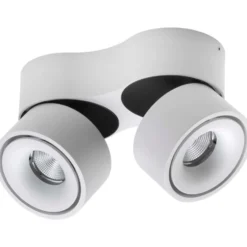 Antidark Easy Double spotlampe, justerbar lysfarve, hvid