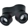 Antidark Easy Double spotlampe, sideudgang, sort