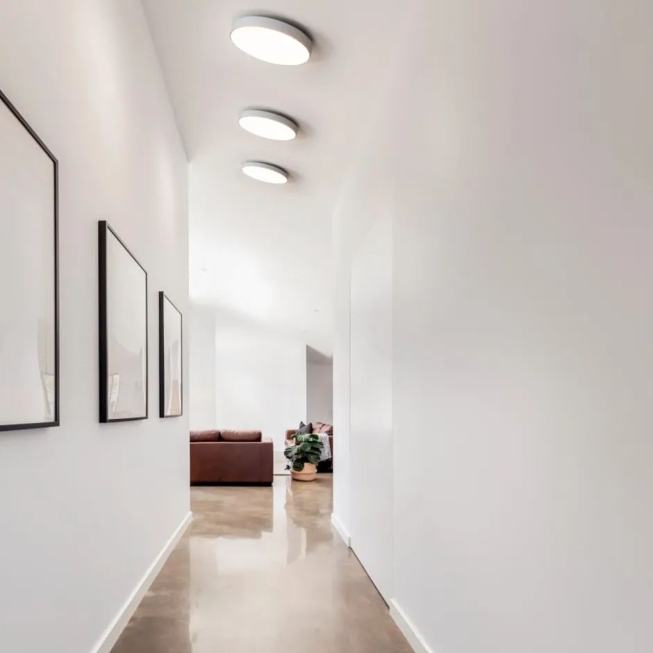 Antidark Luna plafond, Ø45 cm, 2700K, hvid