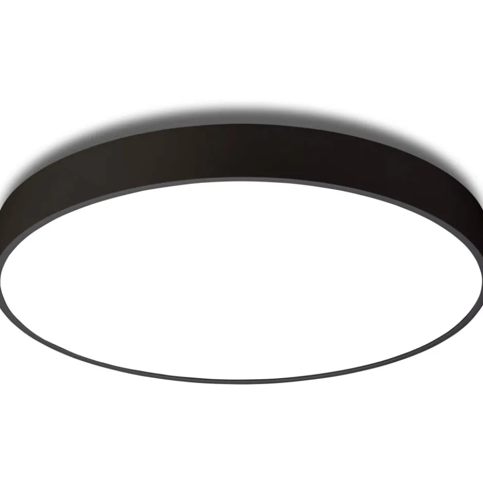 Antidark Luna plafond, Ø45 cm, 3000K, sort
