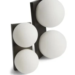 Antidark Palla væg- og loftlampe, titanium, stor model