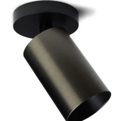 Antidark SpotOn Circle spotlampe, sort/titanium