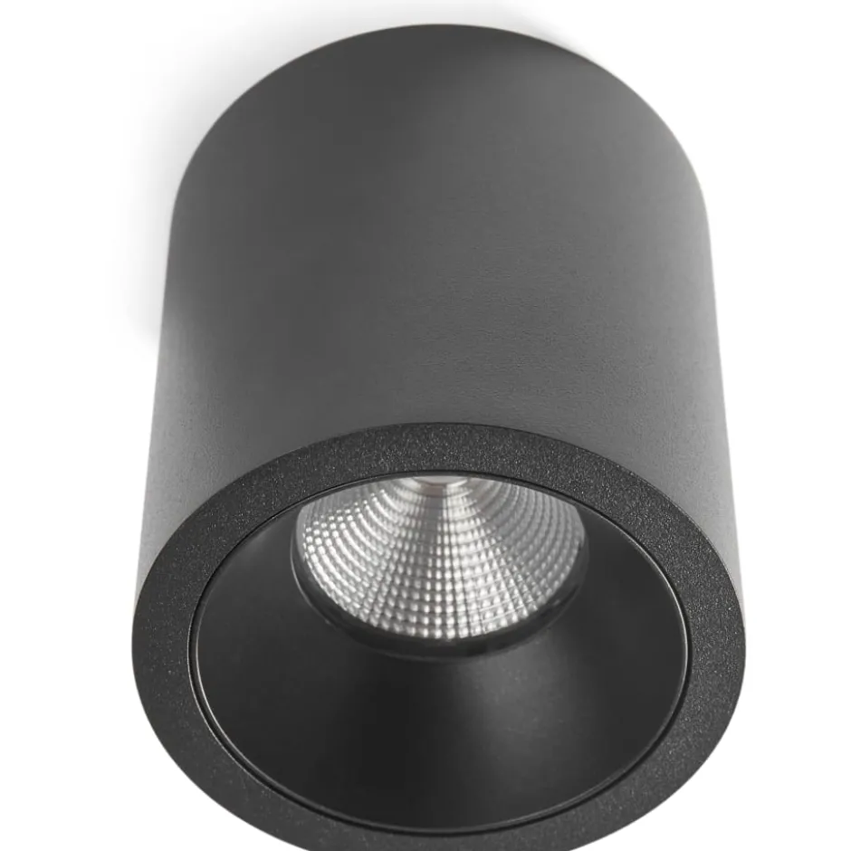 Antidark Tube påbygningsspot, sort
