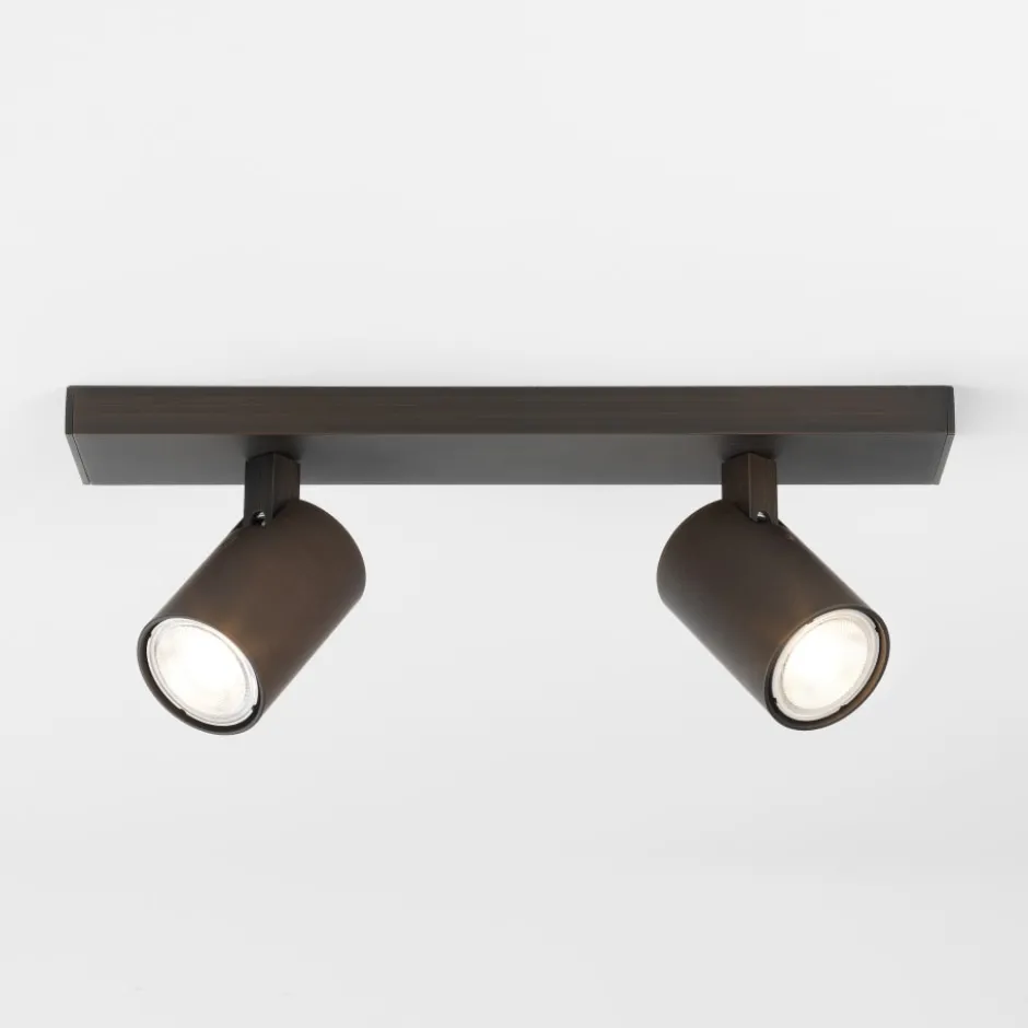 Astro Ascoli Twin spotlampe, 2 spots, bronze