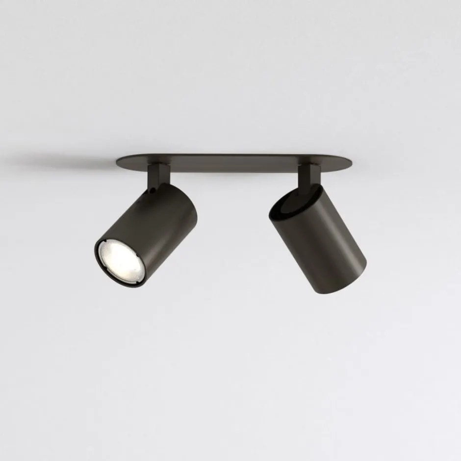 Astro Ascoli Twin spotlampe, 2 spots, bronze