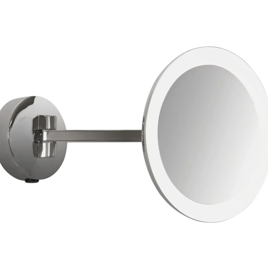 Astro Mascali makeup spejl med lys, Ø21,5 cm, krom