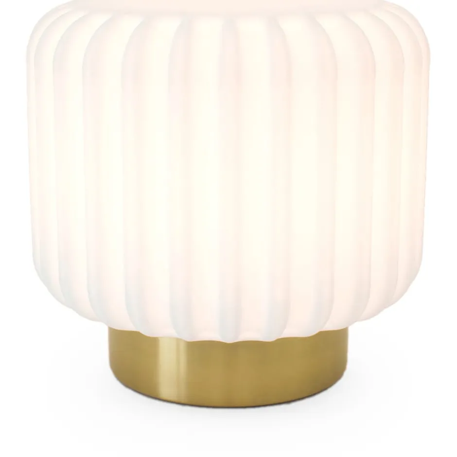 Atelier Pierre Dentelles genopladelig gulvlampe, H29 cm, guld