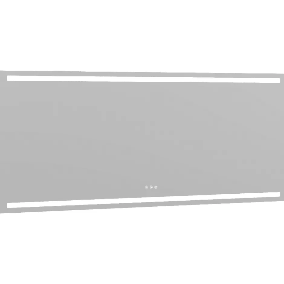 Dansani Level spejl med lys, dæmpbar, 160x80 cm