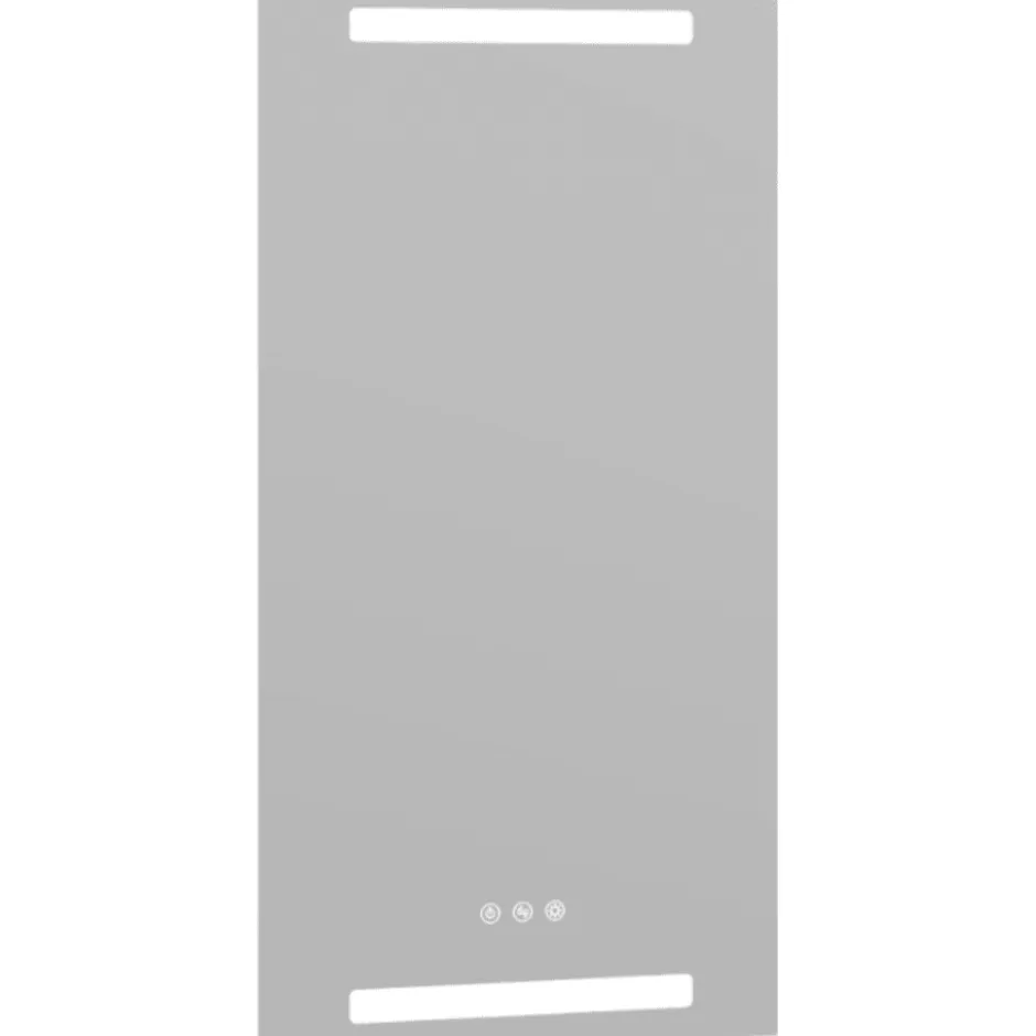 Dansani Level spejl med lys, dæmpbar, 40x80 cm