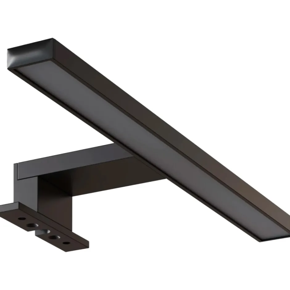 Dansani Mido+ Libra spejllampe, sort, 30 cm