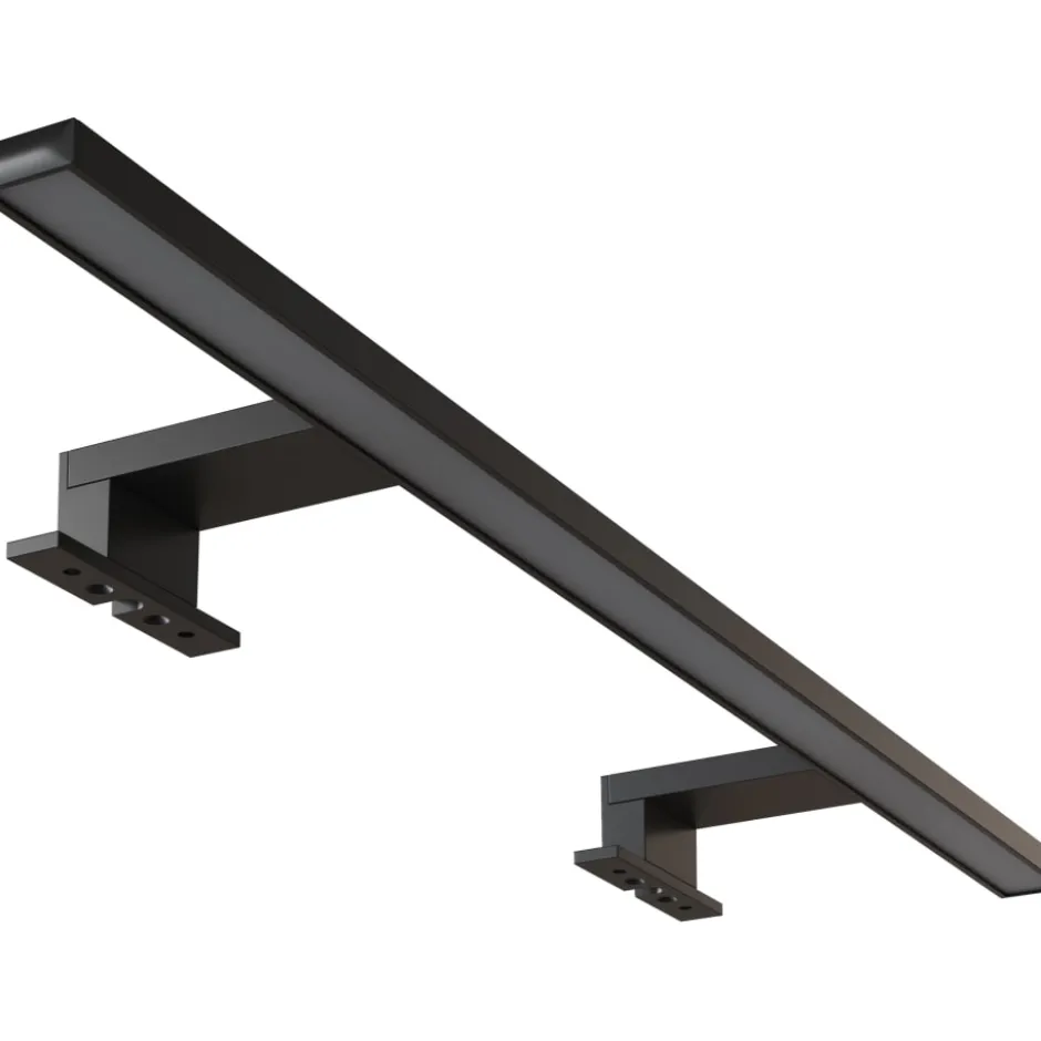 Dansani Mido+ Libra spejllampe, sort, 60 cm