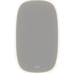Dansani Squircle spejl med lys, 100x60 cm