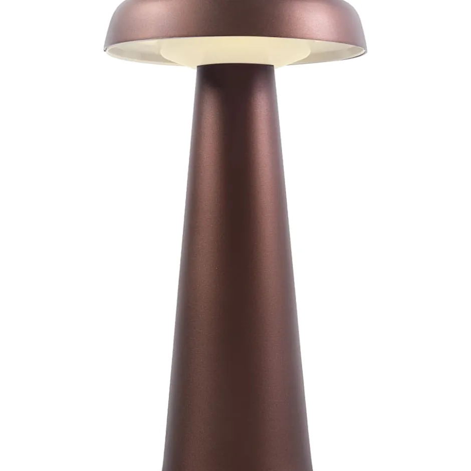 Dftp Arcello genopladelig bordlampe, bruneret messing