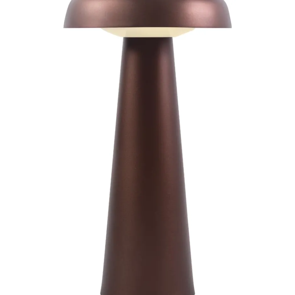 Dftp Arcello genopladelig bordlampe, bruneret messing