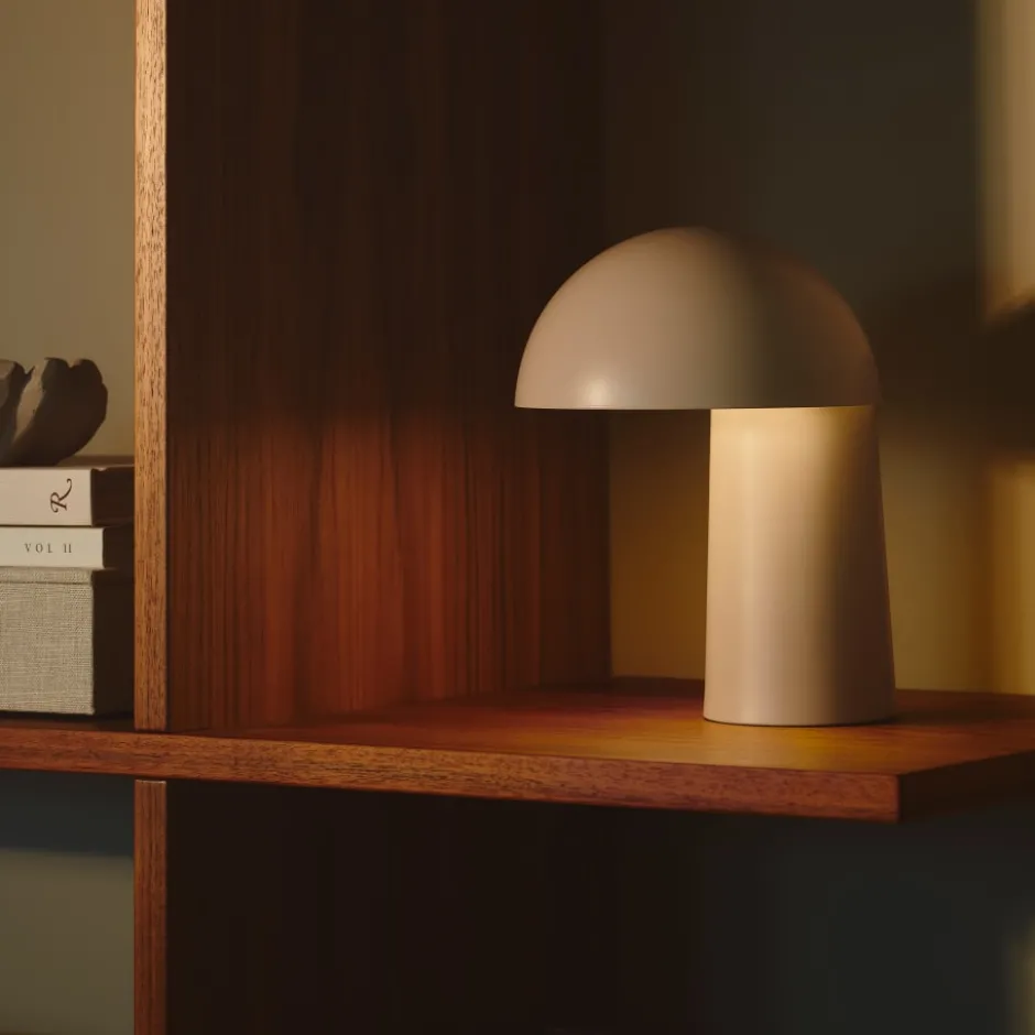 Dftp Faye genopladelig bordlampe, beige