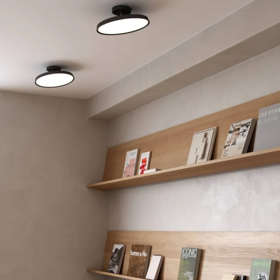 Dftp Kaito Pro loftlampe, sort, Ø30 cm