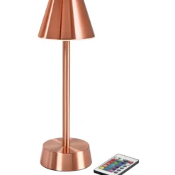 Duni Zelda genopladelig bordlampe, rosa guld