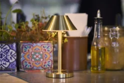 Duni Zelda Midi genopladelig bordlampe, guld