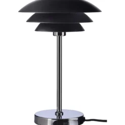Dyberg Larsen DL20 bordlampe, krom/sort