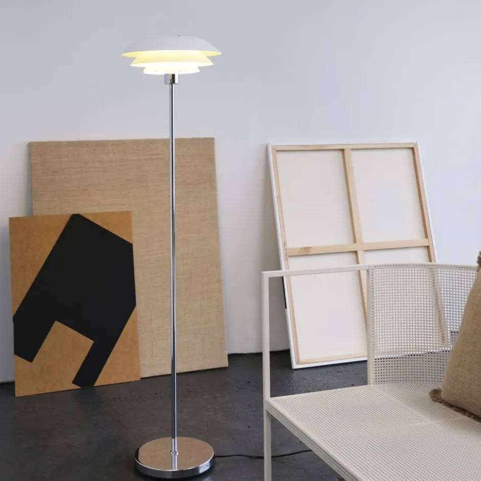 Dyberg Larsen DL31 gulvlampe, opal