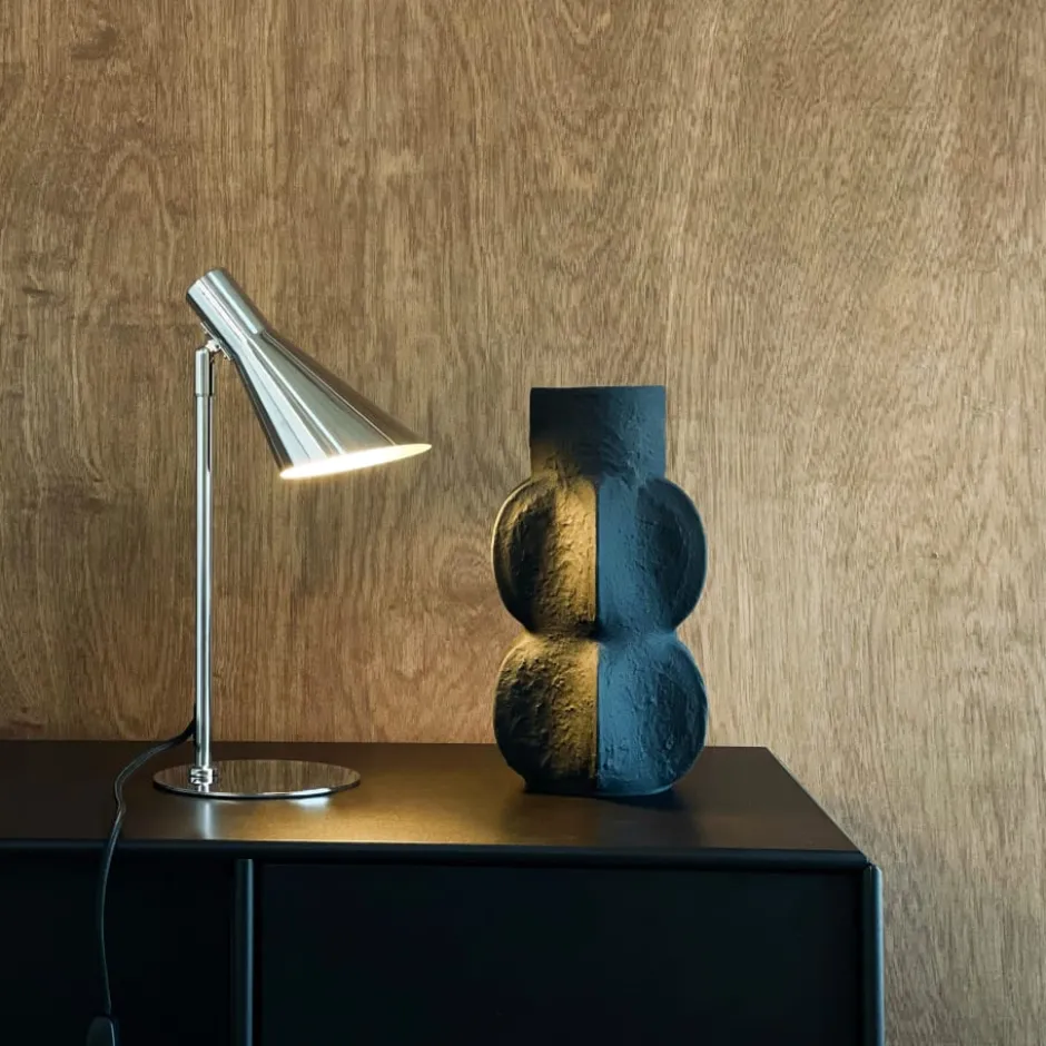 Dyberg Larsen DL12 mini bordlampe, krom
