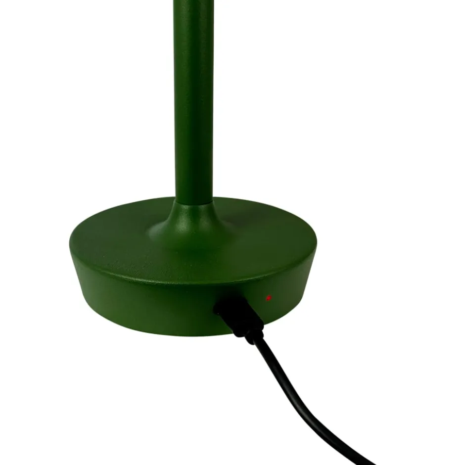 Dyberg Larsen Flow genopladelig bordlampe, grøn