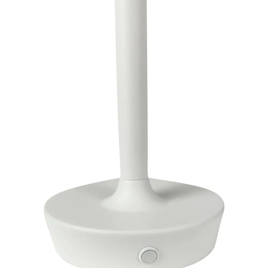 Dyberg Larsen Flow genopladelig bordlampe, hvid