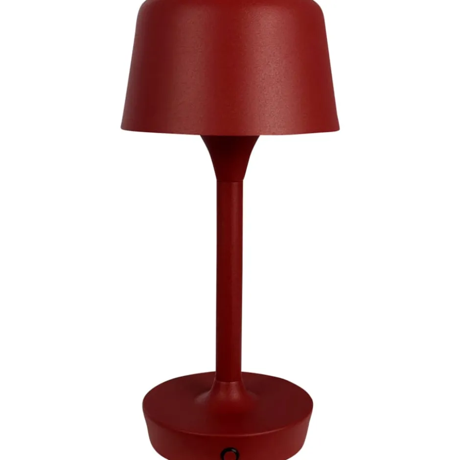 Dyberg Larsen Flow genopladelig bordlampe, rød