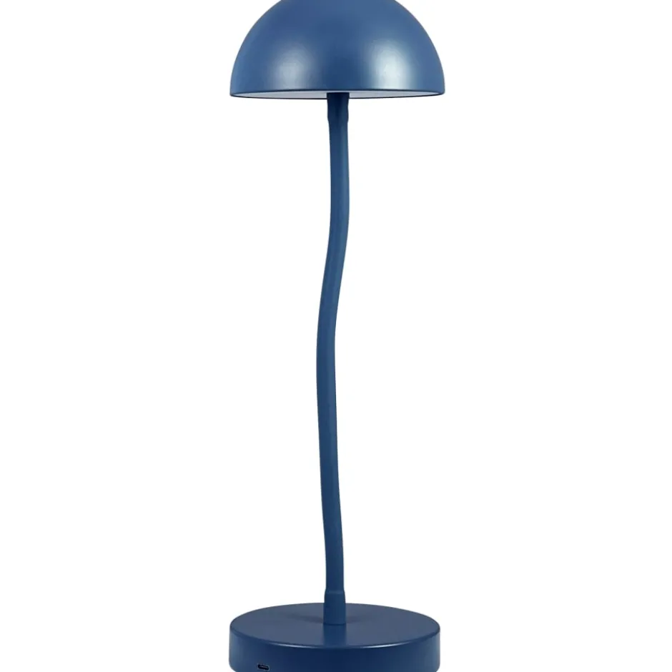 Dyberg Larsen Fonzy genopladelig bordlampe, blå