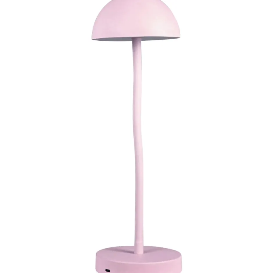 Dyberg Larsen Fonzy genopladelig bordlampe, lyserød
